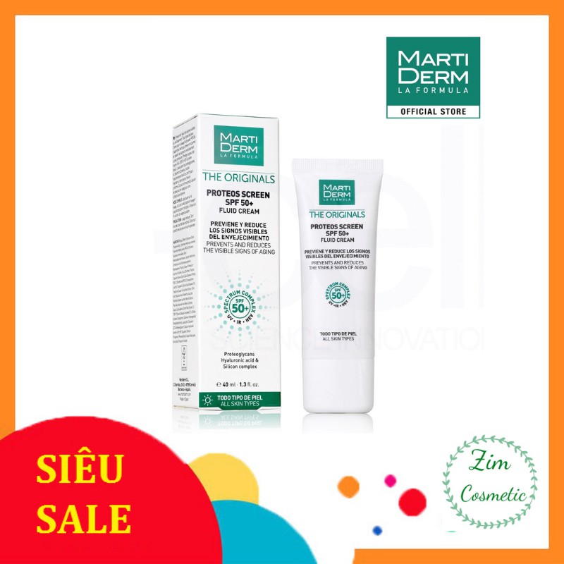 Kem Chống Nắng Cho Làn Da Dầu, Mụn, Nám Và Tăng Sắc Tố MartiDerm The Originals Proteos Screen SPF50+