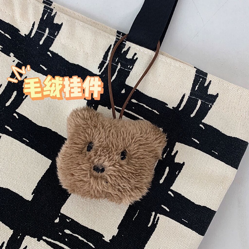 Túi vải Vuông Có Khóa Kéo Cho Nữ