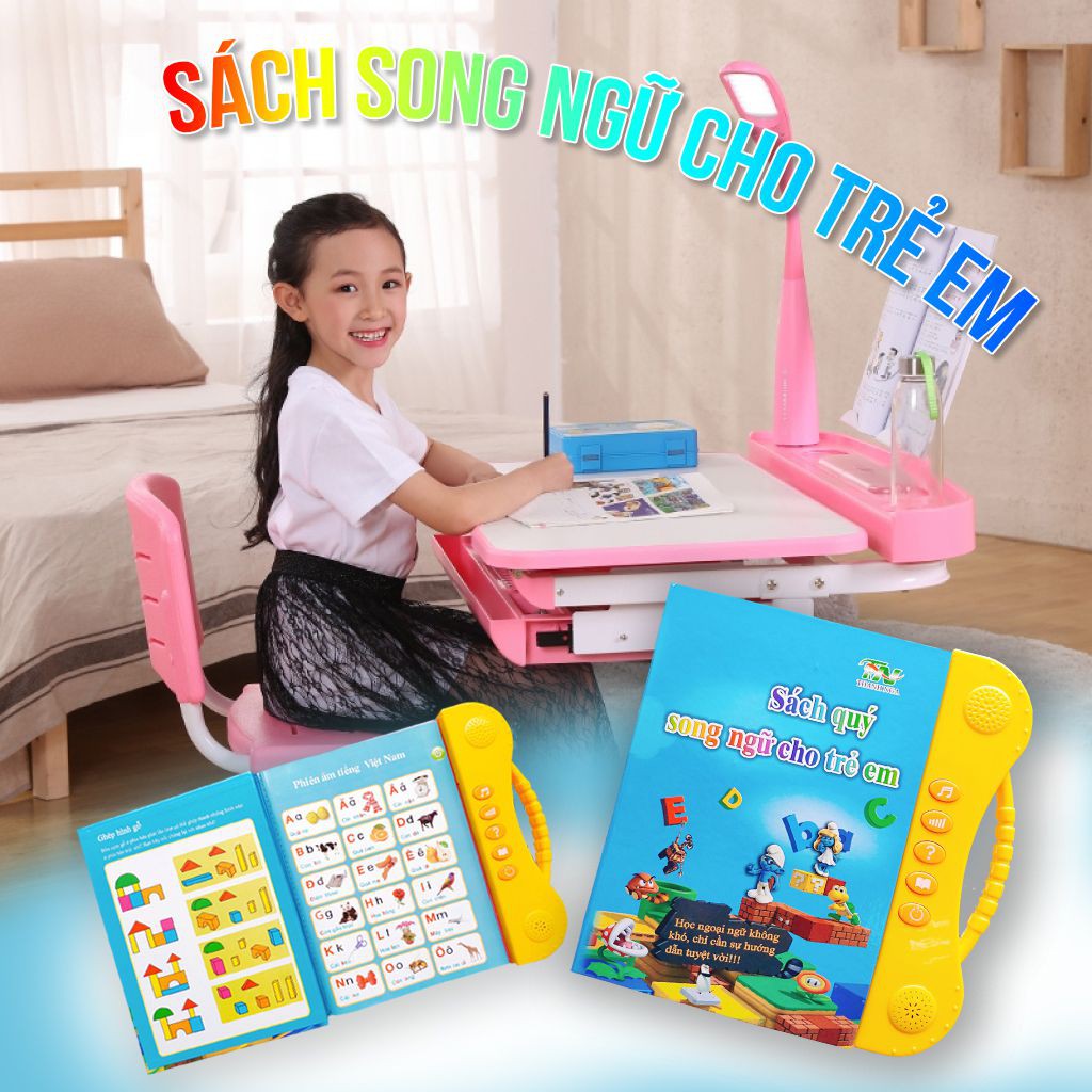 Sách Nói Điện Tử Song Ngữ Anh- Việt Giúp Trẻ Học Tốt Tiếng Anh, ĐỒ CHƠI CHO BÉ - [BÁN SỈ]