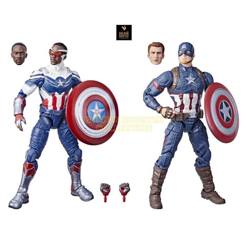 Mô hình nhân vật Hasbro Marvel Legends Series Captain America 2-Pack
