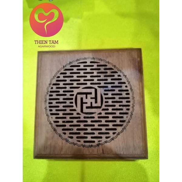 Hộp đốt nhang vòng, hộp đốt nhang khoanh, lư gỗ đốt nhang khoanh, hộp đốt nhang trầm