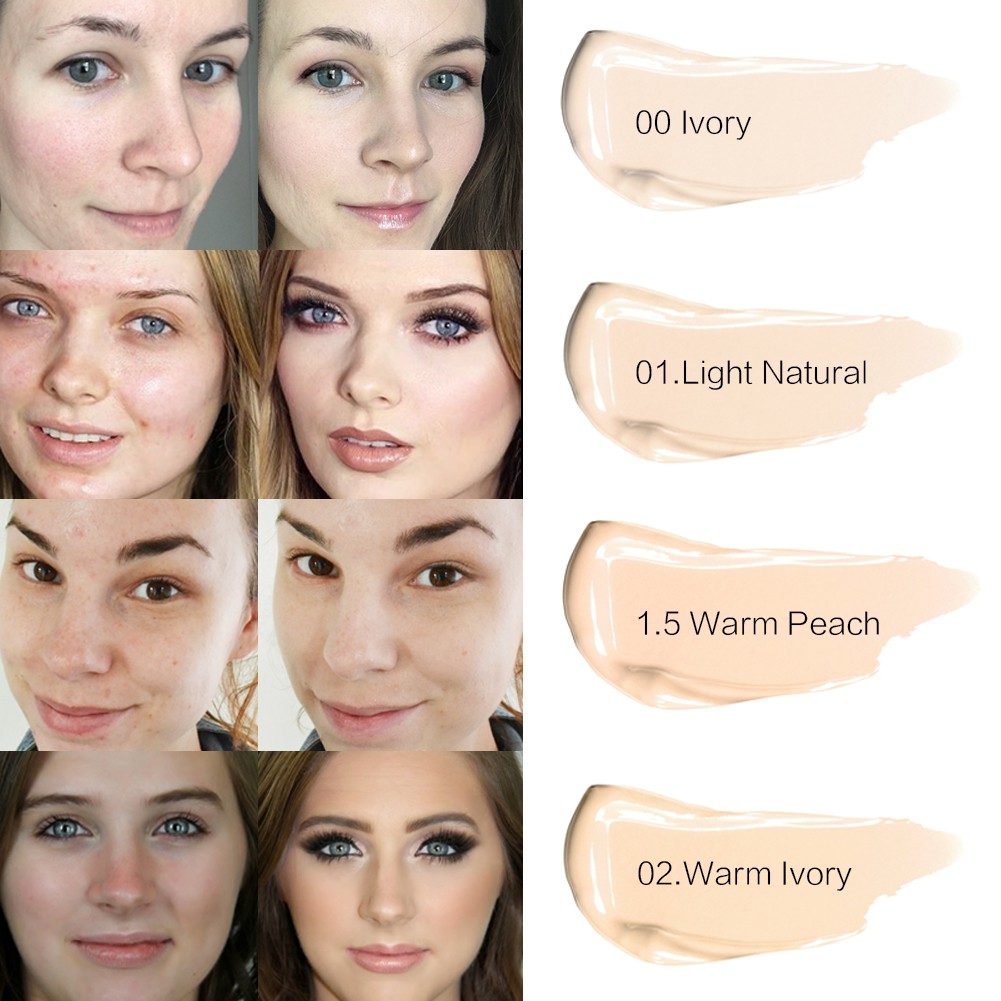 BEAUTY GLAZED  6 color  Kem che khuyết điểm chống thấm nước lâu trôi | BigBuy360 - bigbuy360.vn
