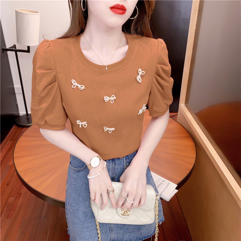 Áo Thun Tay Ngắn Chất Liệu 95% Cotton Thời Trang Mùa Hè Cho Nữ 20 | BigBuy360 - bigbuy360.vn
