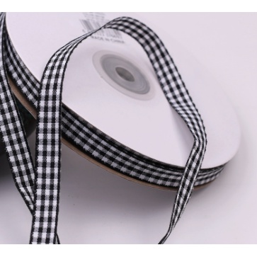 Ruy băng caro nhiều màu 1cm, cuộn 3m