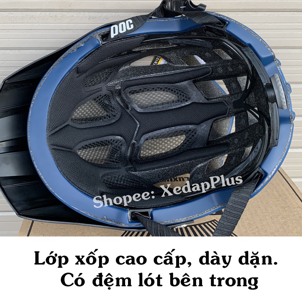 Mũ xe đạp POC 07 xám xi măng - Nón bảo hiểm thể thao chính hãng