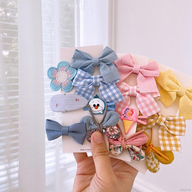 Kẹp tóc hình nơ màu kẹo ngọt ngào đáng yêu cho bé