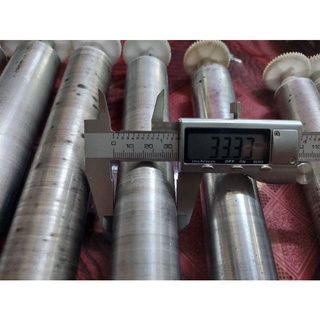 Rulo nhôm phi 33mm,dài 335mm,trục 8mm