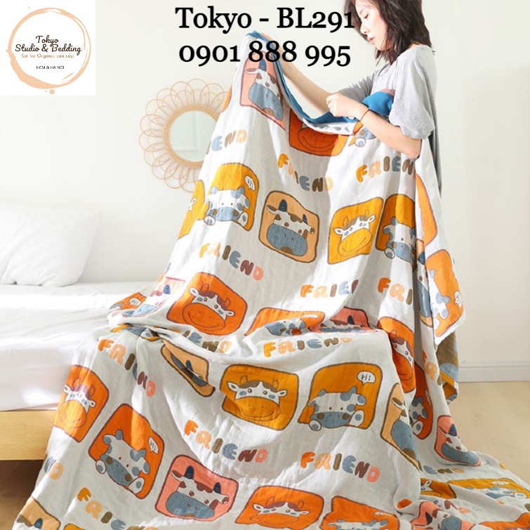 S55_Chăn Xô Organic Cotton Dòng Cao Cấp