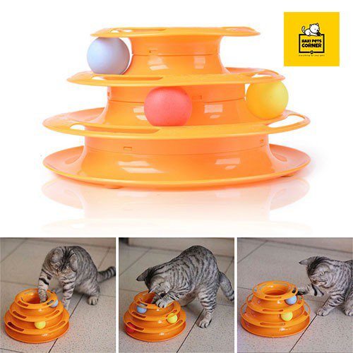 Đồ chơi cho mèo, Tháp bóng 3 tầng cho mèo
