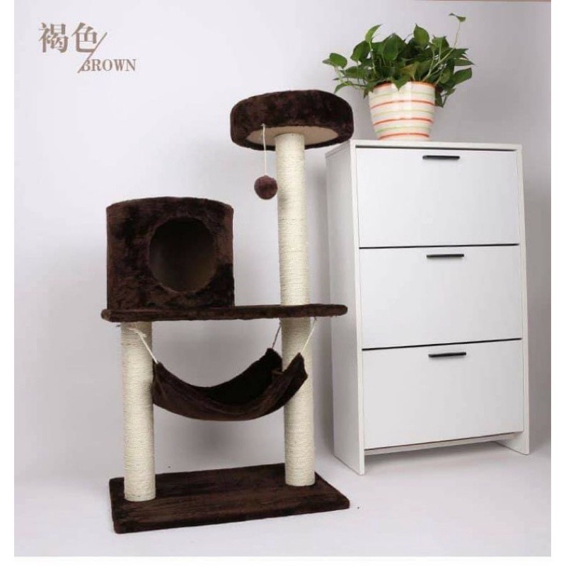 Trụ cào móng cho mèo- Cattree nhà cây cho mèo- nhà cho mèo 90cm