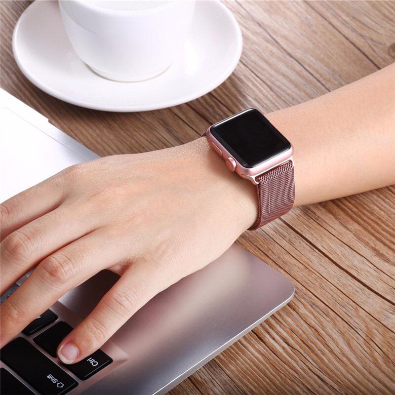 [Khuyến mãi siêu hot] Dây đeo kim loại Apple watch nhiều màu sắc