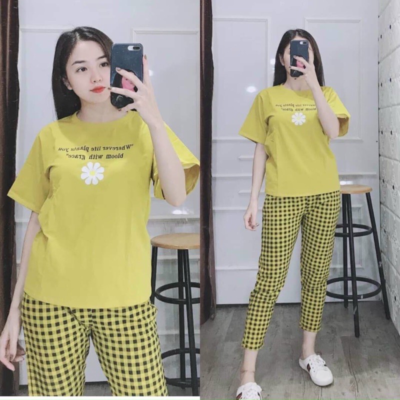 💗KHAI TRƯƠNG BÁN GIÁ VỐN💗( Có tới bigsize 80kg )Đồ bộ nữ dài set bộ nữ thun thêu - đồ bộ TyNa