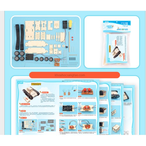 Đồ chơi xe tăng gỗ điều khiển từ xa