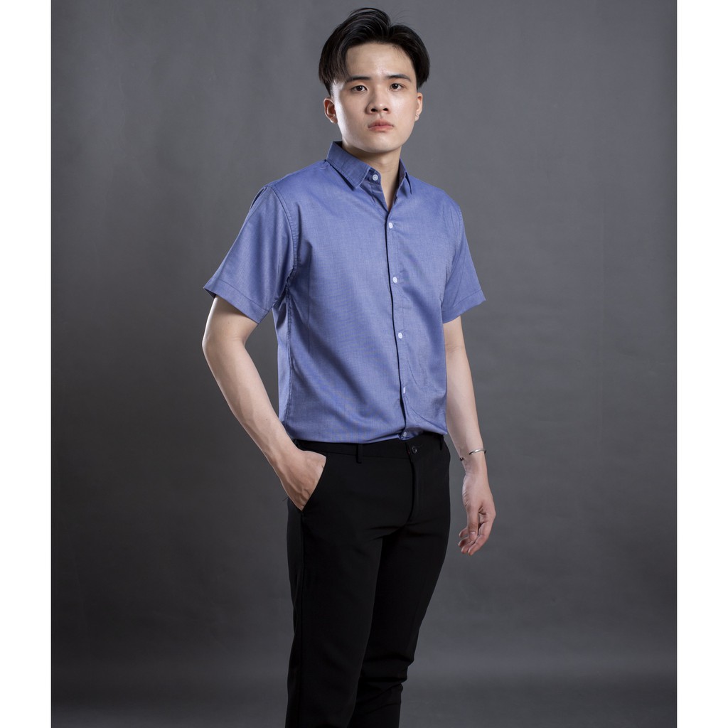 Áo sơ mi nam ngắn tay - 8054 -VẢI OXFORD CỰC CHUẨN | BigBuy360 - bigbuy360.vn