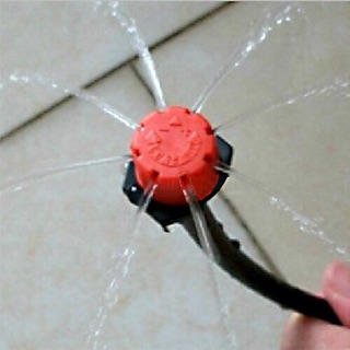 Bộ 20 đầu tưới nhỏ giọt 8 tia điểu chỉnh lưu lượng béc tưới gốc chậu cây vườn hoa cây cảnh vườn rau cho hệ thống tưới