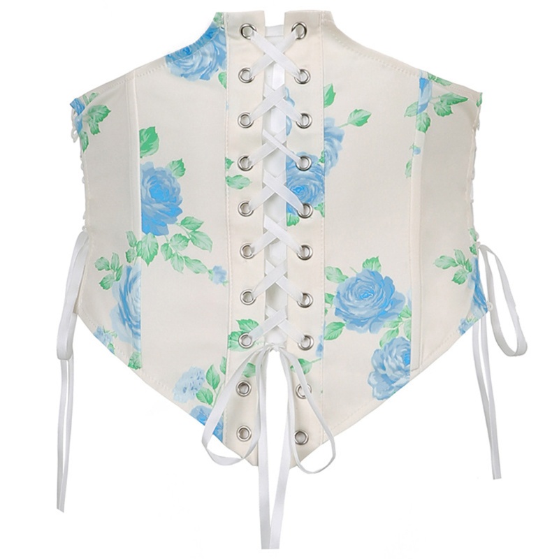 Áo corset croptop phong cách vintage quyến rũ dành cho nữ