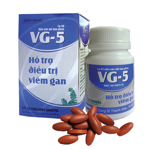[Lọ 40 viên] Viên uống mát gan VG-5 Hỗ trợ điều trị gan