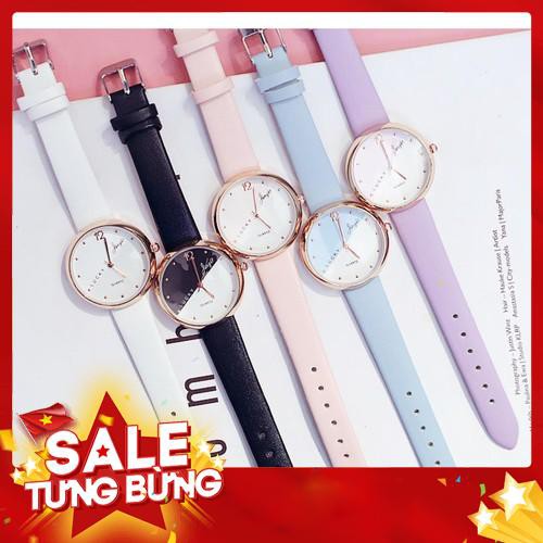 ĐỒNG HỒ NỮ DÂY DA LUCKY NHỎ XINH CỰC DỄ THƯƠNG - Hàng mới về