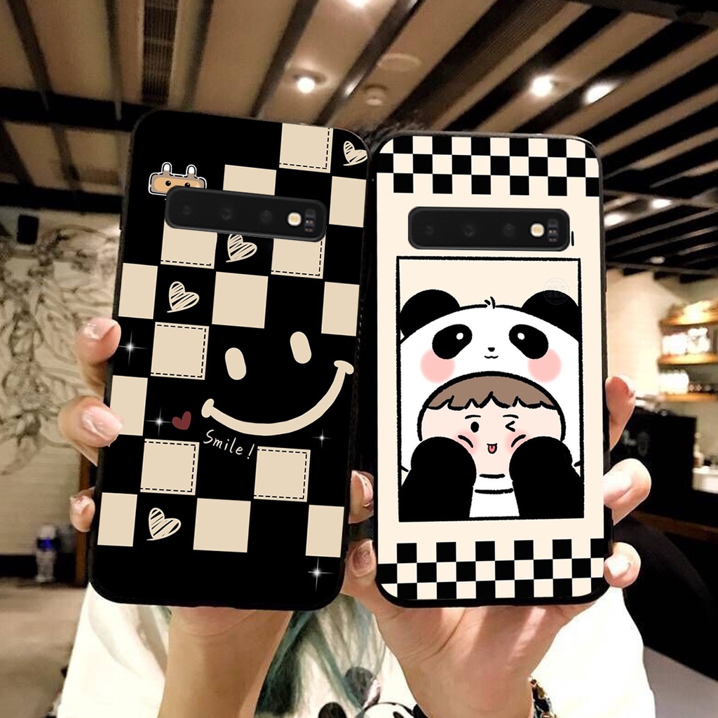 Ốp lưng Samsung Galaxy S10 / S10 PLUS / S10 5G in hình cao cấp mẫu kẻ caro,mikenbe@r siêu hot