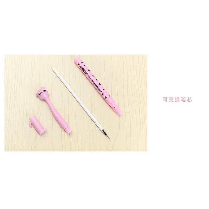 Bút mực hình mèo dễ thương mực đen 0.5mm