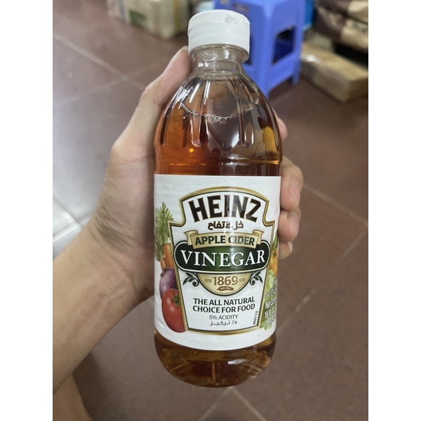 Giấm táo Heinz nhập khẩu Mỹ 473ml