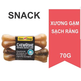 Gimdog Chewbone natural dental care 2pc - xương gặm sạch răng 70g