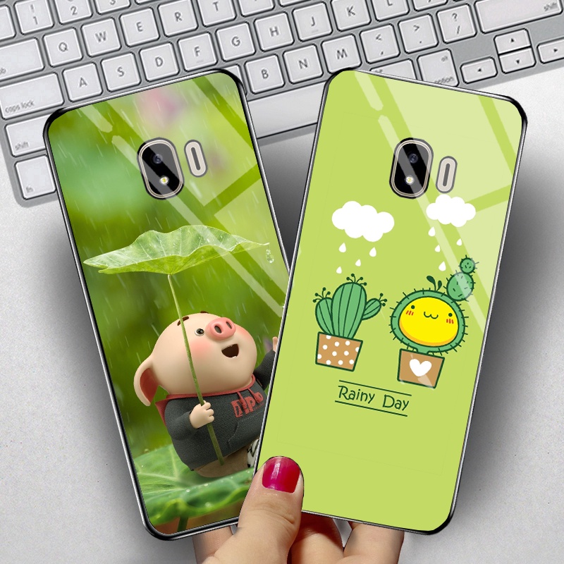 Ốp SAMSUNG J2 Pro, J4 2018 mặt kính gương bóng