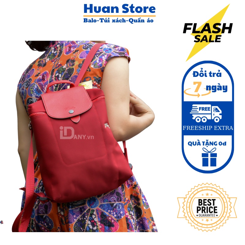 Balo Longchamp đỏ tươi