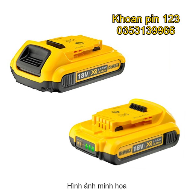 Pin 5s 2.5A đóng mới pin Dewalt 18v dùng cho máy khoan pin Dewalt DCB183-B1 chính hãng