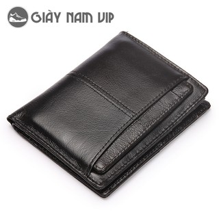 Ví cầm tay nam 💝freeship💝 giảm 20k khi nhập - ví đứng nam da thật nhỏ gọn vd03