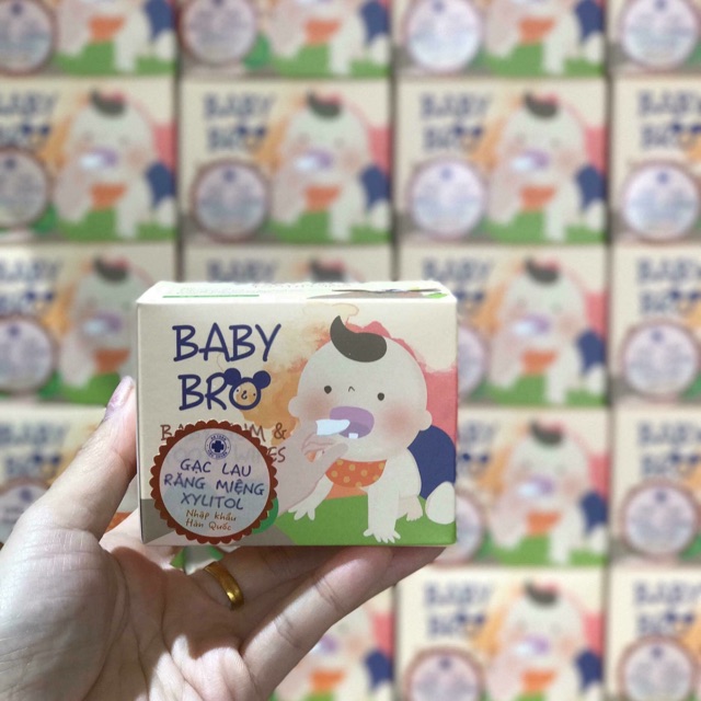 [SỈ] Gạc rơ lưỡi Baby Bro Hàn Quốc chứa Xylitol tự nhiên cho bé