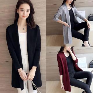 Áo khoác cardigan Hàn Quốc dáng rộng dài tay thời trang cho nữ