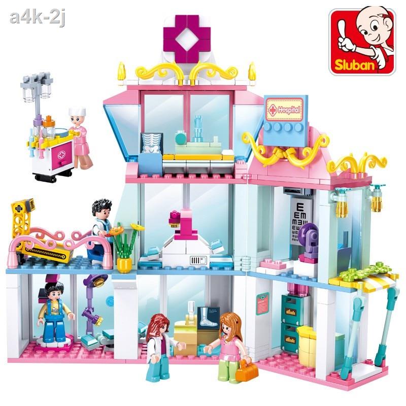 【bán chạy】Đồ Chơi Lắp Ráp Kiểu LEGO FRIENDS Cho Bé Gái Mô Hình Trạm Y Tế Hospital Sluban M38-B0799 Với 459 Mảnh Ghép