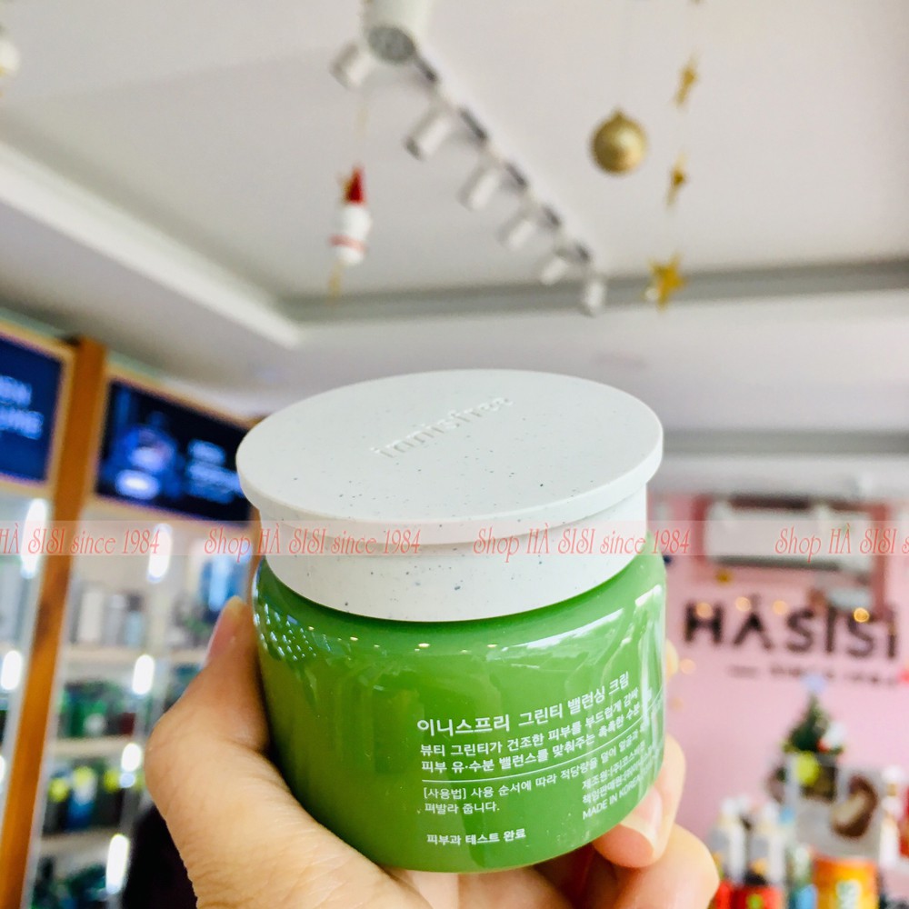 Kem Dưỡng Ẩm Cho Da Nhờn Chiết Xuất Trà Xanh INNISFREE GREEN TEA BALANCING CREAM EX 50ml