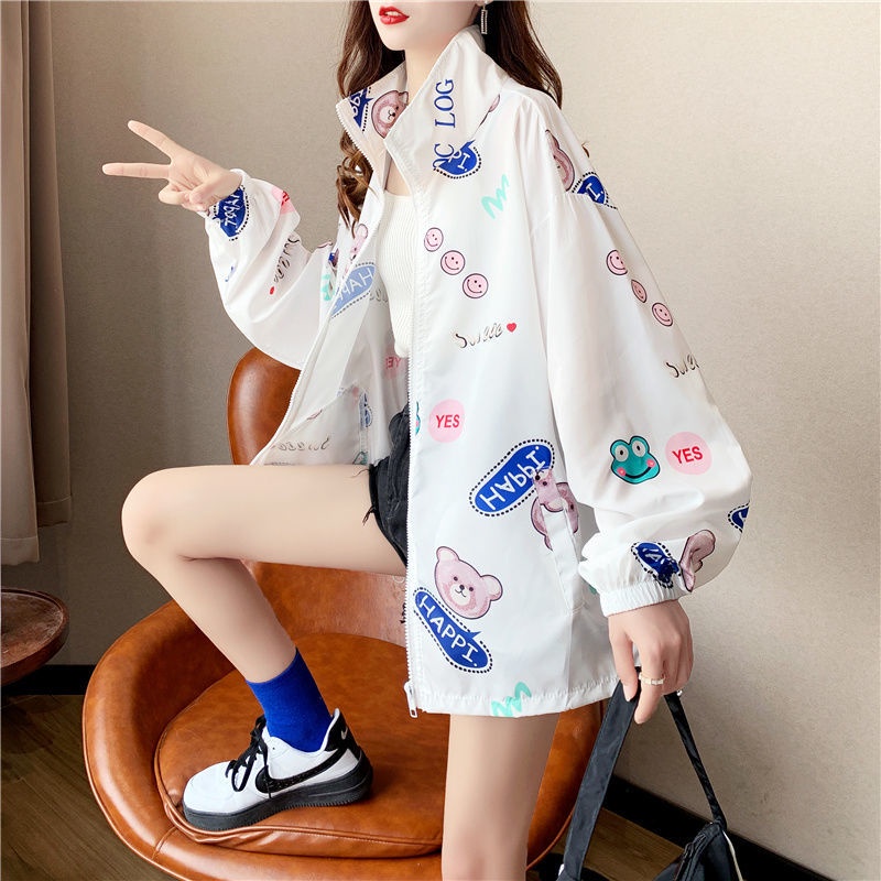 Áo Khoác Chống Nắng Mỏng Tay Dài Dáng Rộng Phong Cách Phương Tây Thời Trang Mùa Hè Cho Nữ