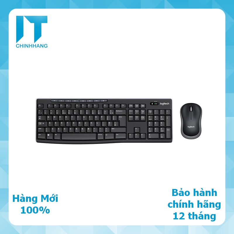 Combo Bàn Phím &amp; Chuột Không Dây Logitech MK270 - Hàng Chính Hãng