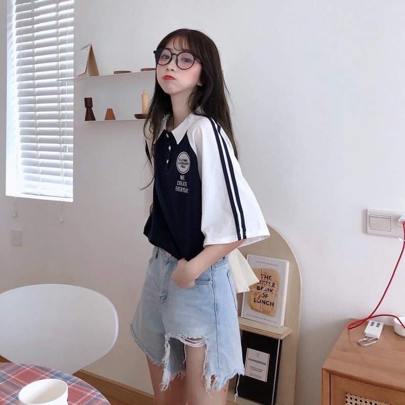 Áo polo phối We Create HDA0321 | BigBuy360 - bigbuy360.vn