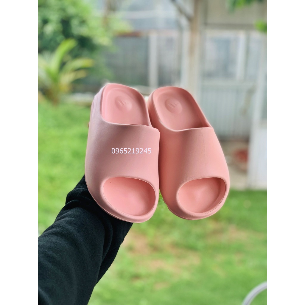 Dép bánh mì,dép quai ngang nam nữ unisex 𝐌𝐋𝐁 ❤️FREESHIP + Hộp❤️ dép đúc 𝐌𝐋𝐁 𝐍𝐘  bóng chày nam nữ màu hồng nhạt