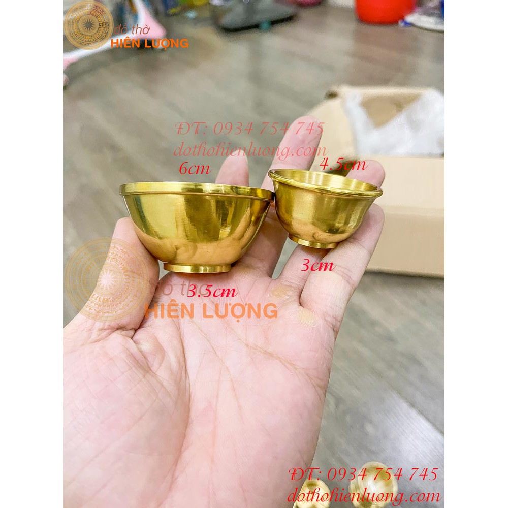 Chén Nước Thờ Phật Bằng Đồng – Chén Nước Cúng Phật - Đồ Thờ Cúng