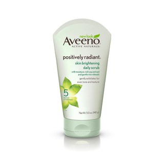 Sữa rửa mặt làm sáng da aveeno positively radiant brightening scrub