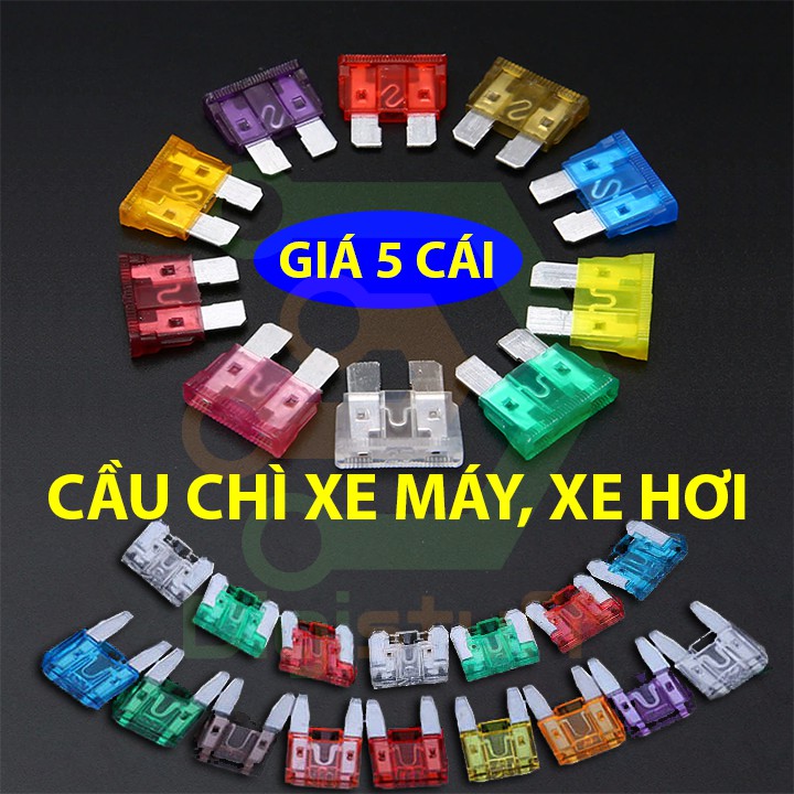 Cầu chì xe máy xe hơi - bộ 5 cái