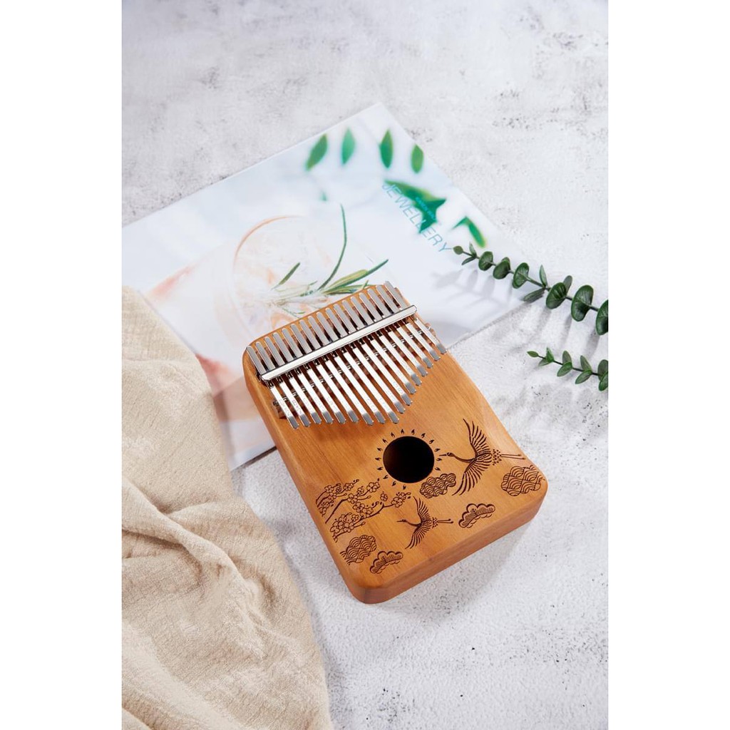 [ĐÀN KALIMBA CHÍNH HÃNG - GIÁ SINH VIÊN]  Kalimba CEGA "PHI HẠC" gỗ mahogany 17 phím khắc nốt sẵn