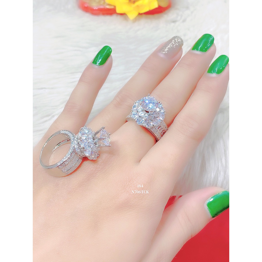 Nhẫn nữ mạ vàng 18k đính đá CZ N706 - Trang Sức UHA
