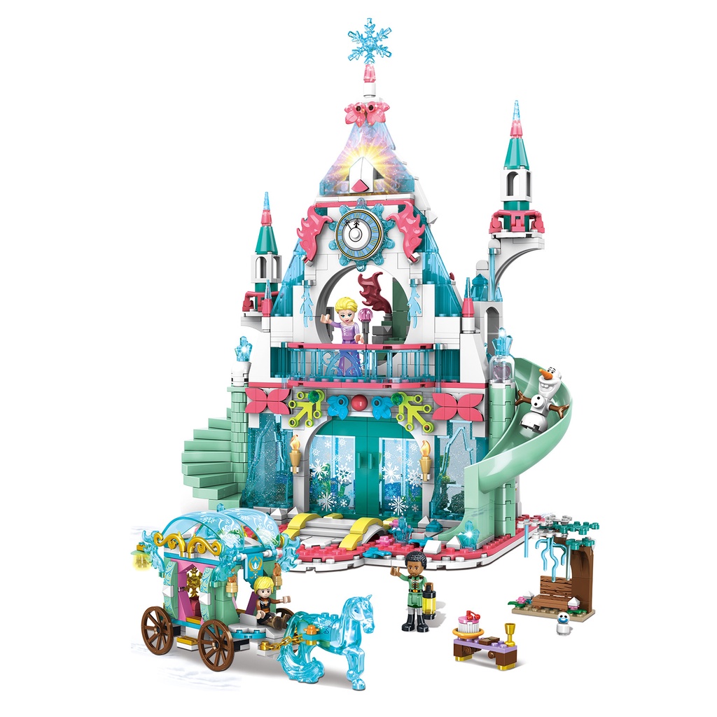 Đồ chơi lắp ráp kiểu lego Mô Hình Lâu Đài Công Chúa Băng Giá Model 3060 với 943 chi tiết