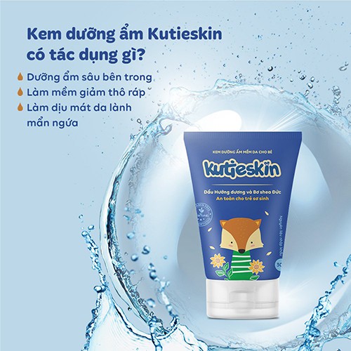 Kem dưỡng ẩm mềm da Kutieskin 30gr là sản phẩm chuyên biệt dành riêng cho trẻ sơ sinh và trẻ nhỏ | WebRaoVat - webraovat.net.vn