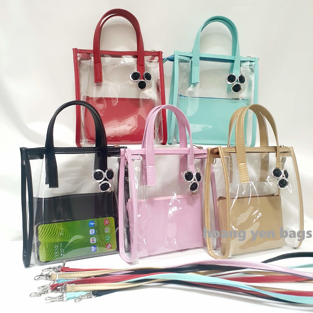 Túi xách trong suốt 2in1