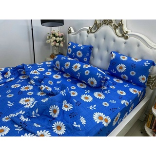 Bộ drap thun❤️FREESHIP❤️Ga thun lạnh Hàn Quốc- cúc 9 cánh( 1 ga, 3 áo gối)