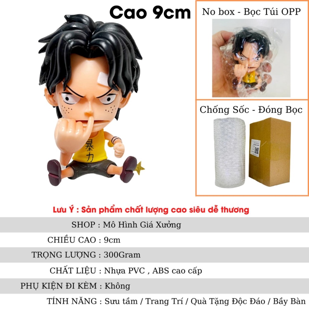 Mô Hình Hỏa Quyền Portgas. D. Ace Cao 9cm - Figure tượng Gol. D. Ace One Piece