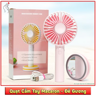 Có Sẵn Quạt Mini Cầm Tay Macaron [ Hàn Quốc ][ Cao Cấp ][2000Mah][ Có Video Thực Tế ]