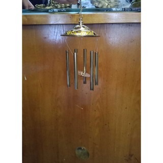 Chuông gió 1 tầng 6 ống phong thủy, chuông gió phong thủy bằng đồng